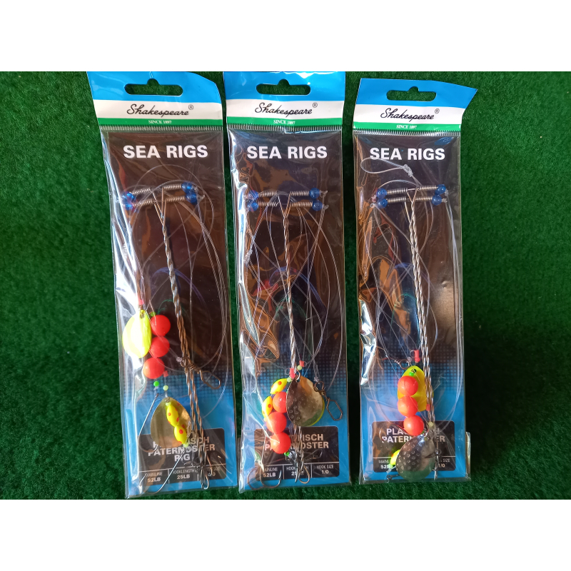 Platvis Paternoster (met lepels/beads) #1/0